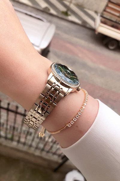 Homies WOMEN'S WRISTWATCH STEEL CORD BRACELET WITH GIFT