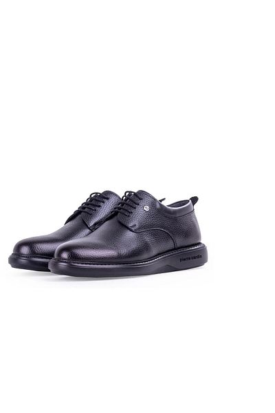 Pierre Cardin 103195 Black Genuine Leather Men's Casual Shoes