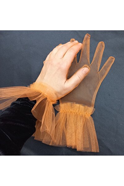 es moda shop Cisilong Ruffle Tulle Bridal Gloves