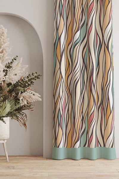 AYSHOME Ays Home Water Wave Background Curtain
