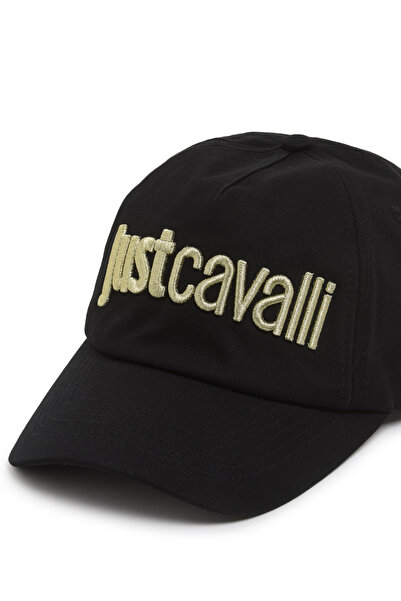 Just Cavalli Siyah - Altın Erkek Şapka 75QAZK30