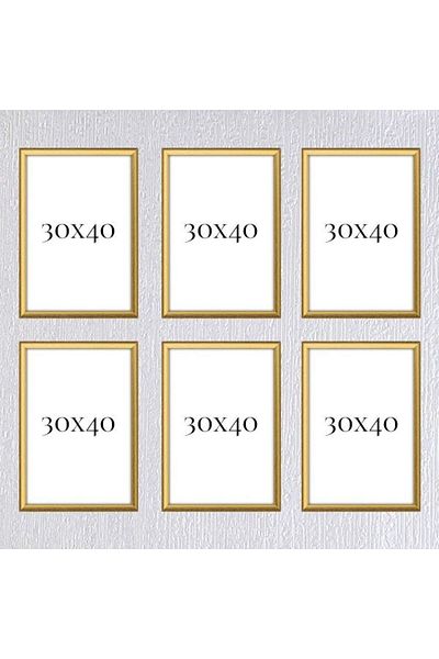 AS TİCARET Six-Piece 30x40 Frame (No Poster) - Bos1014