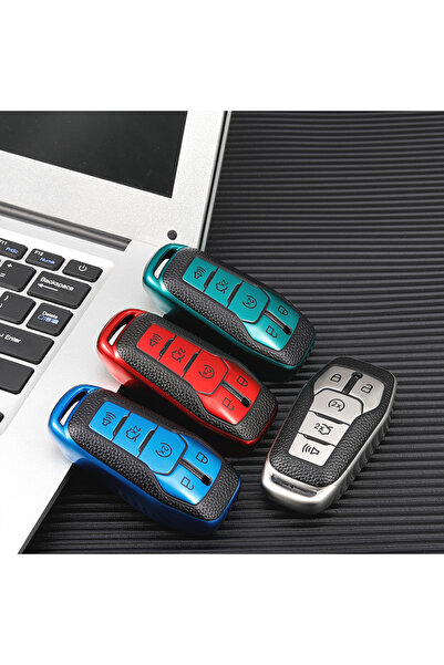 AYCANSTORE Husă Tpu pentru telecomandă Ford cu 5 butoane (verde)