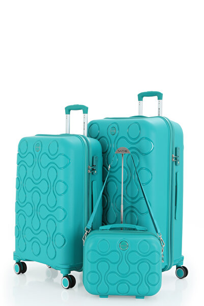 MÇS Mçs Polipropilen 3'lü Valiz Seti Büyük & Orta & Makyaj V376