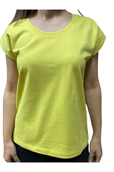 Sarı Bisiklet Yaka Tshirt