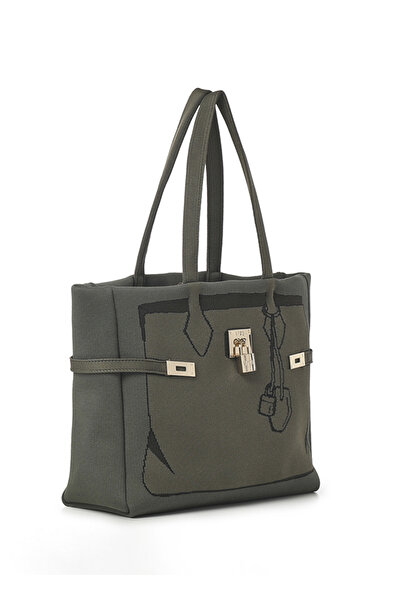 V73 Haki Kadın 10,5x25x36 cm Omuz Çantası 73BS6UN01155