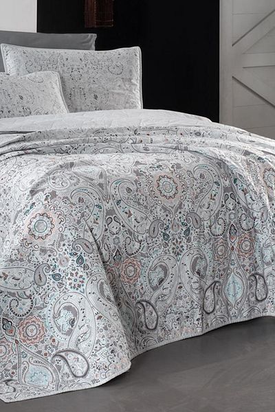 Sarev Opava Gray Mood Comfort Single 100% Cotton Bedspread Set