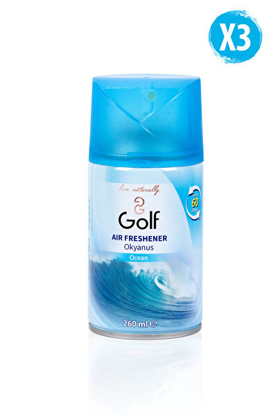 Golf Oda Kokusu Sprey 260 ml Okyanus 3'lü