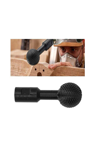 TROY 25080 Avuç Taşlama İçin Ahşap İşleme Törpü, Zımpara Topu Küresel Uç 20 mm