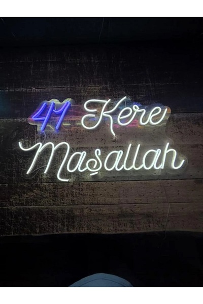 Extremmotif 41 Kere Maşallah Neon Led Neon Tabela
