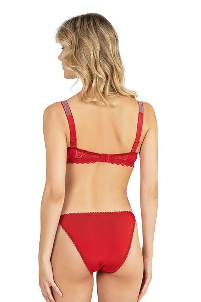 Fabony Supportless Lace and Rhinestone Bra Set - 4221