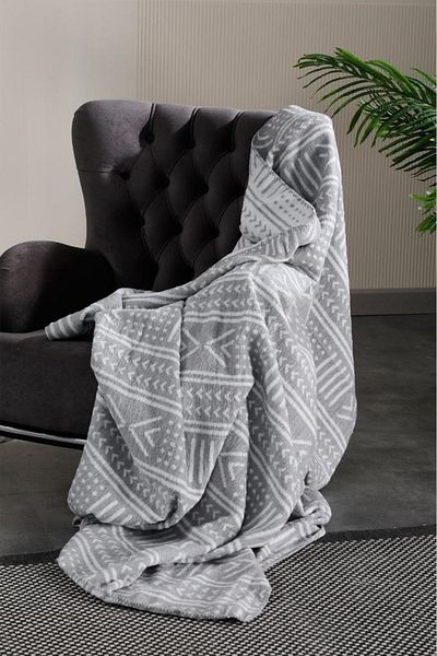 Lolavien Joy Double Cotton Blanket 200X220Cm - Anthracite