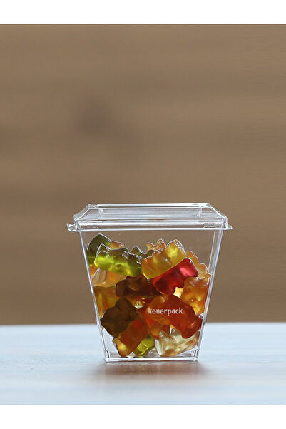 KONERPACK Sert Plastik Tatlı Kasesi,Magnolya Kasesi,Sütlü Tatlı Sunum Kasesi ...