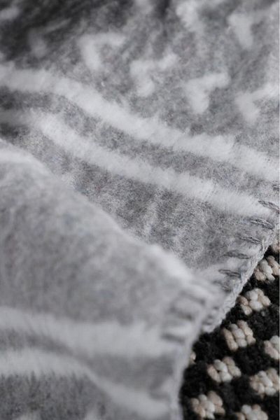 Lolavien Joy Double Cotton Blanket 200X220Cm - Anthracite