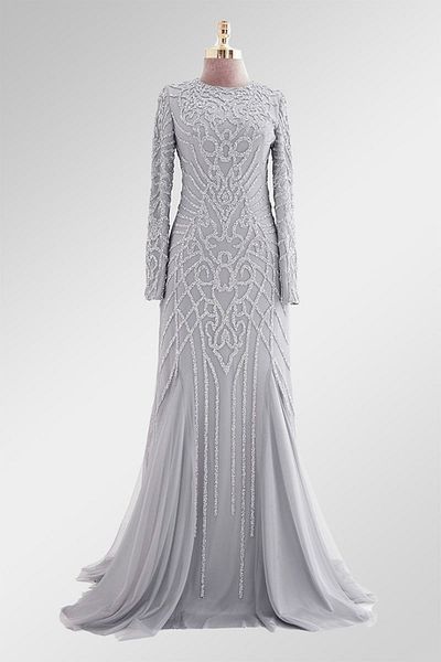 RUVİTA Stone Printed Evening Dress