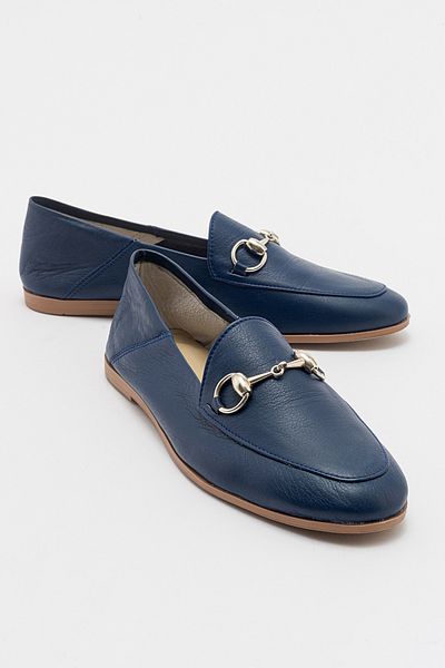 Luvi F03 Marineblaue Damen-Ballerinas