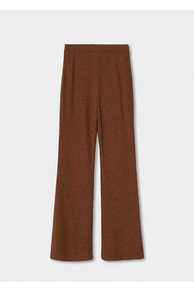 MANGO Hnědé dámské kalhoty 37077722