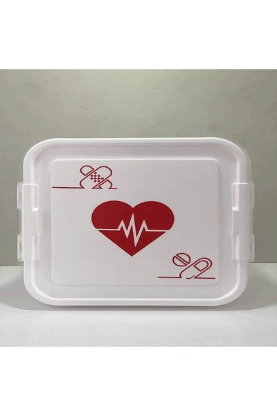 renn Medicine Box White First Aid Storage Box 4.5 Lt