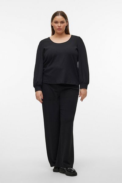 Veromoda Curve VMCBELITA LS U-NECK TOP JRS CUR