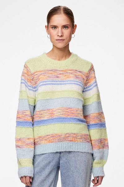 PIECES PCMALINA LS O-NECK KNT BC