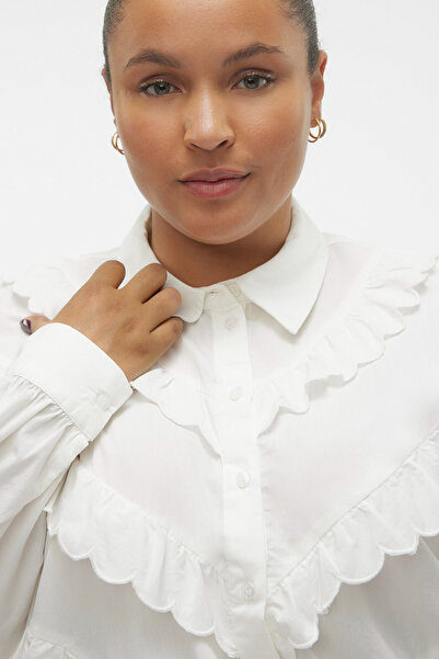 Veromoda Curve VMCBEATE LS CAMISA SCALLOP WVN CUR