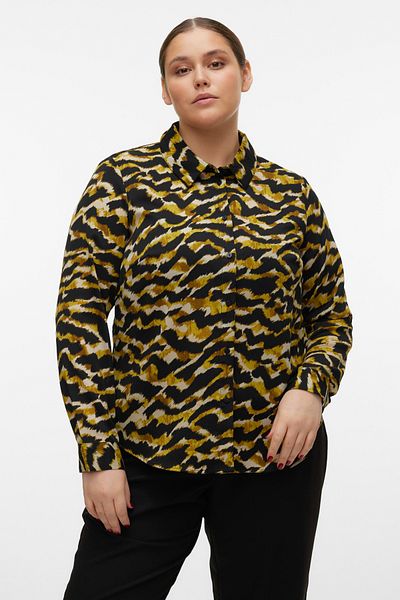 Veromoda Curve VMCGAIL L/S SHIRT WVN BTQ CUR