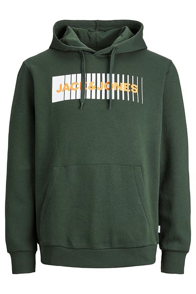 Jack & Jones Kapuzenpullover Logo Sweat Hoodie mit Kängurutasche und Print