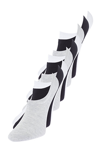 Trendyol Collection 10er-Pack mehrfarbige Sneakersocken aus Baumwolle - kurze Söckchen TMNSS24CO00003