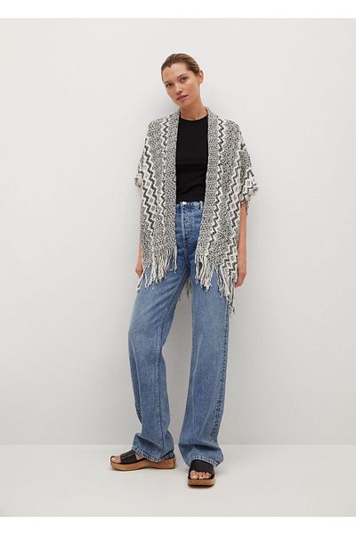 MANGO Woman Natürliche Jacke für Damen