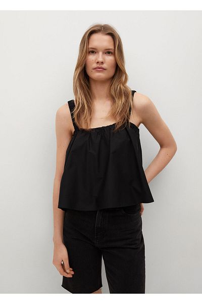 MANGO Woman Black Women's Blouse 17030186