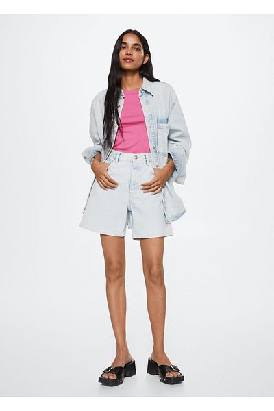 MANGO Woman Różowy damski stanik dla dorosłych 37050253