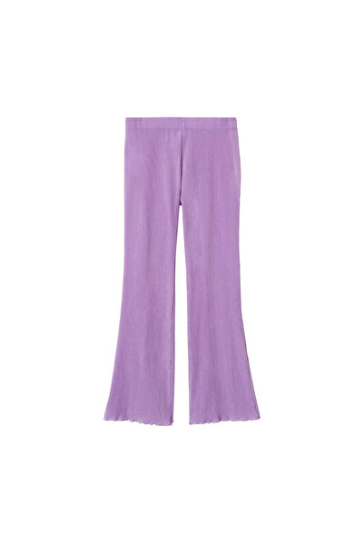 MANGO Woman Kadın Leylak Pantolon