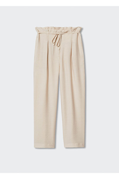 MANGO Woman Natürel Kadın Yetişkin Pantolon  37084011