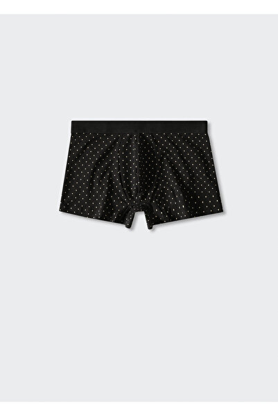 MANGO Man Siyah Erkek Boxer 37011303