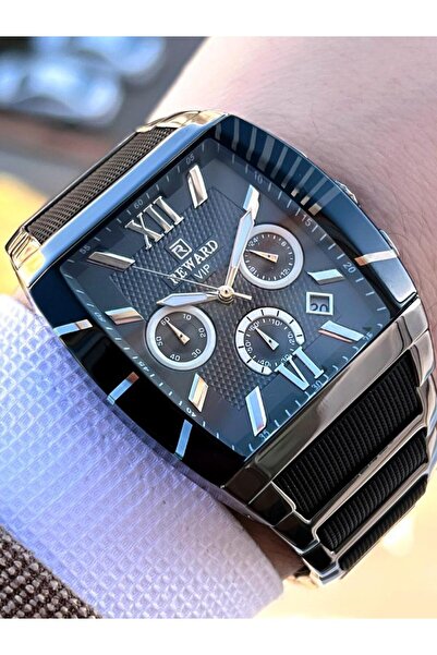 Reward Rwd.43 Reward Steel/Silicone Cord Inner Functions Active 3 Atm Water Resistant Men's Wrist Watch