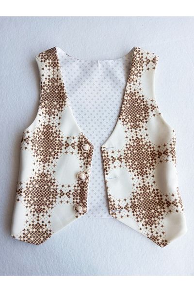 GallanD Summer Patterned Thin Lined Style Children's Vest