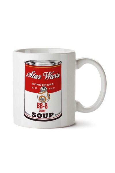 ART HEDİYE كوب عصير BB8 آندي وارهول مطبوع على الجانبين