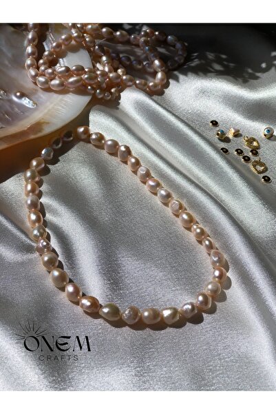 TREND Doğal somon inci kolye