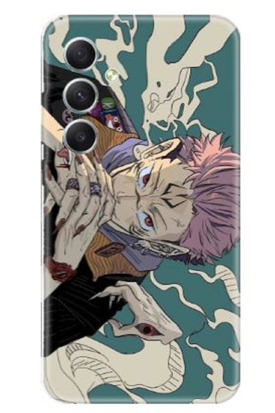 Newon حافظة هاتف سامسونج a14 جوجوتسو كايسن ريمن سكونا مطبوع عليها غطاء هاتف سامسونج