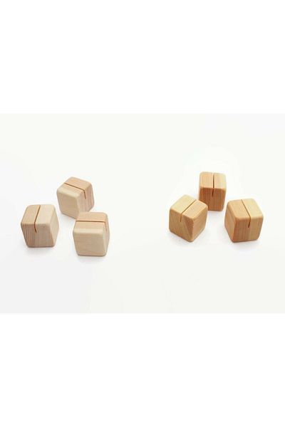 Master Hands Business Card Holder, 6 Pieces, Desktop Wooden Business Card Holder, Note Holder, Card Holder