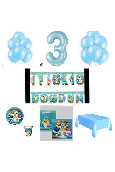 Mini Parti MINI PARTY STORE ΣΕΤ ΠΑΡΤΥ BABY SHARK