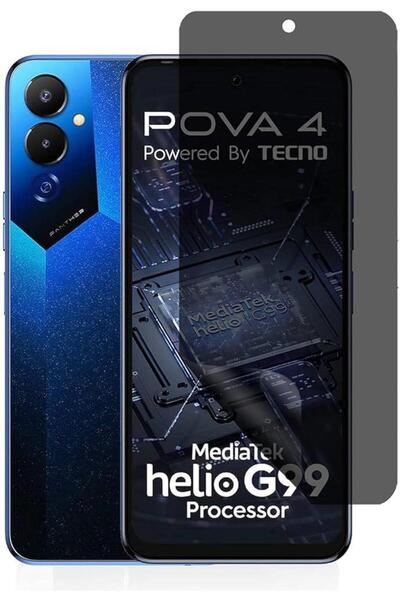 Ecr Mobile Tecno Pova 4 ile Uyumlu HAYALET Esnek Nano Kırılmayan Ekran Koruyucu