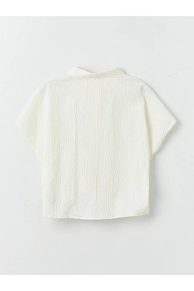 LC Waikiki LCW Kids Basic Short Sleeve Girls' Crop Shirt
