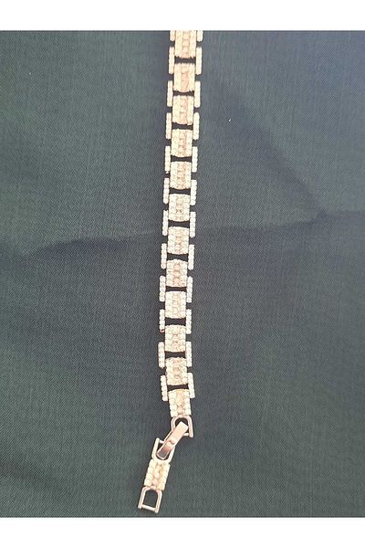 Zehure Shiny Zircon Stone Stainless Steel Bracelet 2