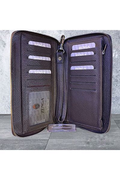 Zenga GENUINE LEATHER UNISEX HANDBAG CARD HOLDER