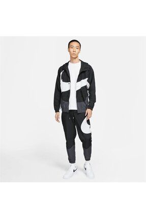Nike Sportswear Swoosh Woven Lined Full zip Hoodie Erkek Ceket ozel Seri Fiyat Yorumlar Trendyol