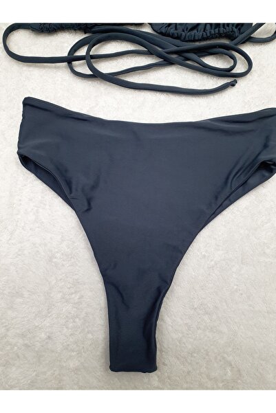 Meot Yüksek Bel Üçgen Tanga Bikini