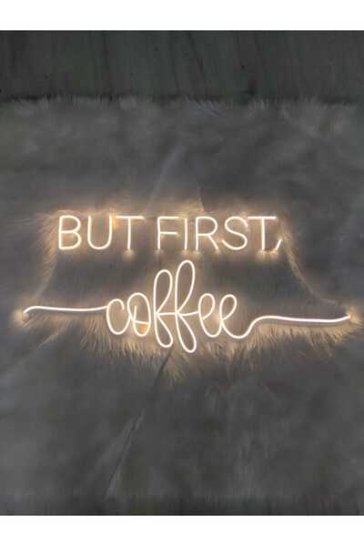 dekoraven But First Coffee neon tabela (80x35cm)