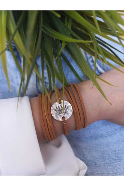 ZeynDesign Filled Fabric Newspaper Multilayer Bracelet Eye Wrap