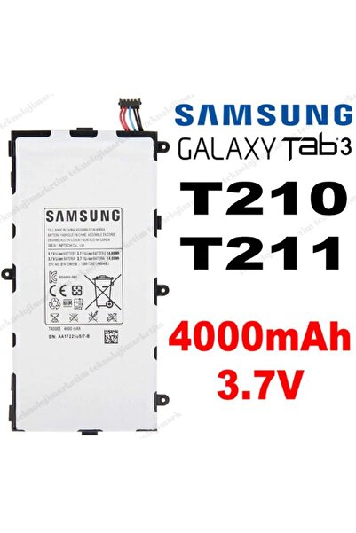 Basriko VORABELA Samsung Galaxy Tab 3 Sm T210 Batarya